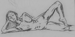 Figure sketch 2, pencil, monochrome
